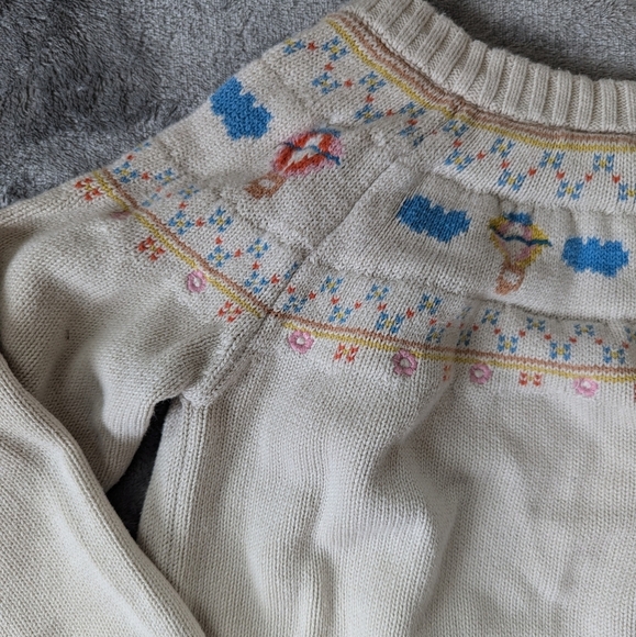 Hanna Andersson Hopscotch Cardigan Knit Hot Air Balloon Sweater - Picture 7 of 11